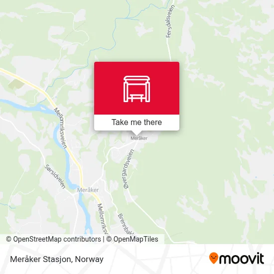 Meråker Stasjon map