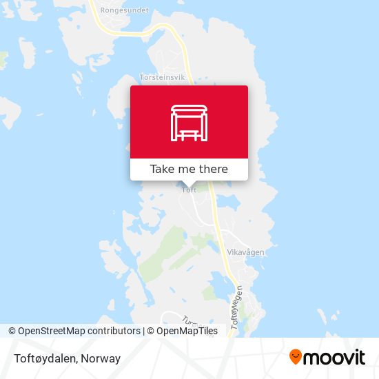 Toftøydalen map