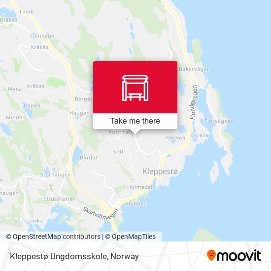 Kleppestø Ungdomsskole map