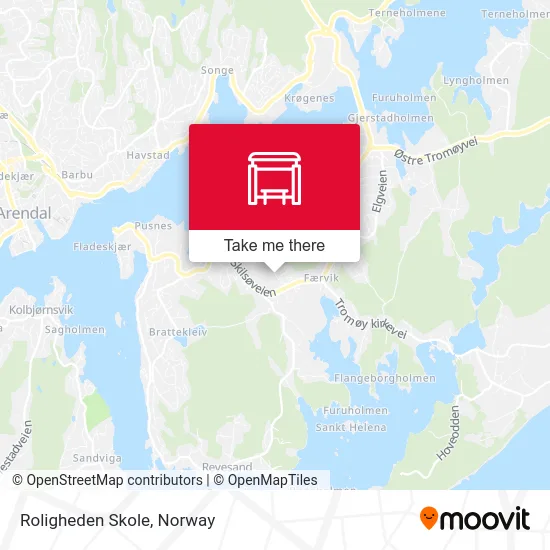 Roligheden Skole map