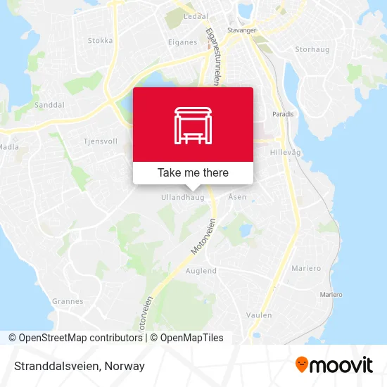 Stranddalsveien map