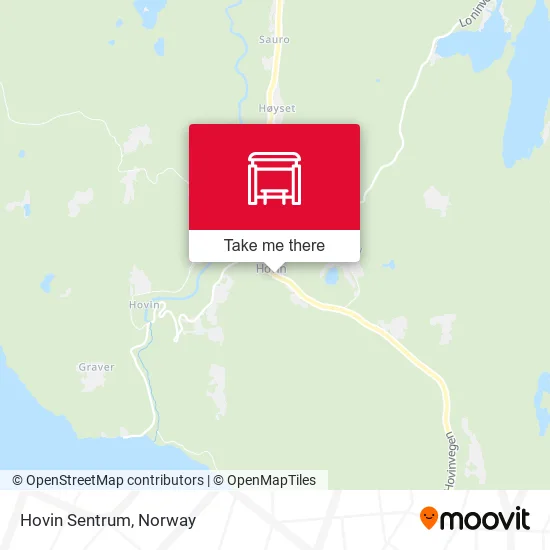 Hovin Sentrum map