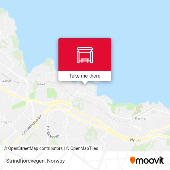 Strindfjordvegen map