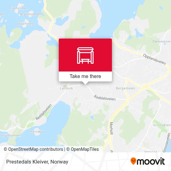 Prestedals Kleiver map