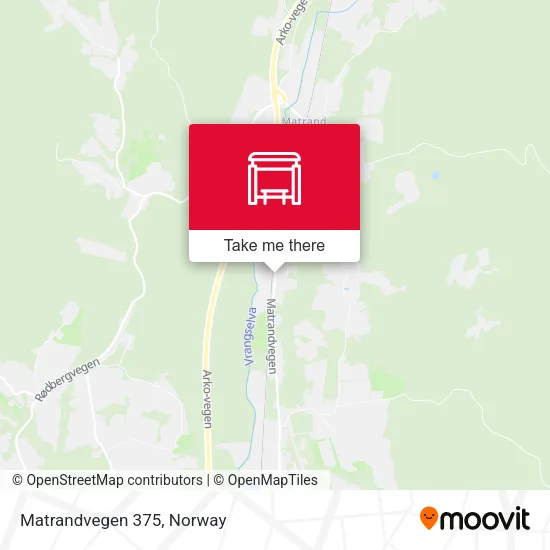 Matrandvegen 375 map