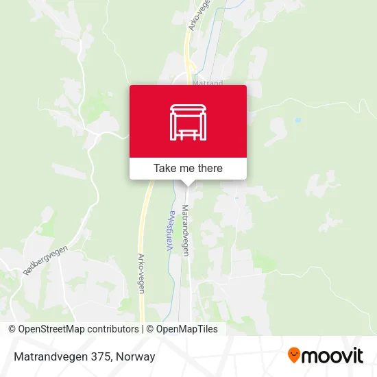 Matrandvegen 375 map