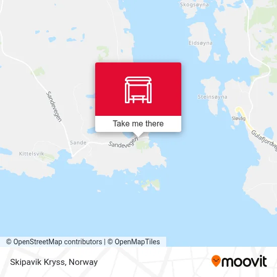 Skipavik Kryss map
