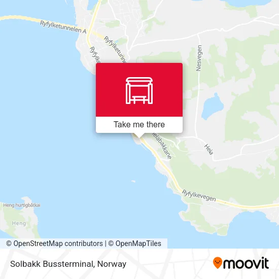 Solbakk Bussterminal map