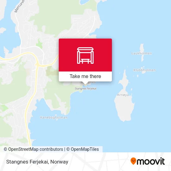 Stangnes Ferjekai map