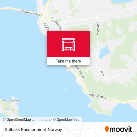 Solbakk Bussterminal map