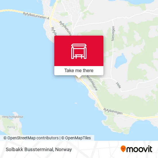 Solbakk Bussterminal map