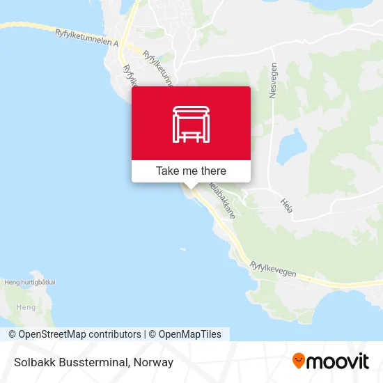 Solbakk Bussterminal map