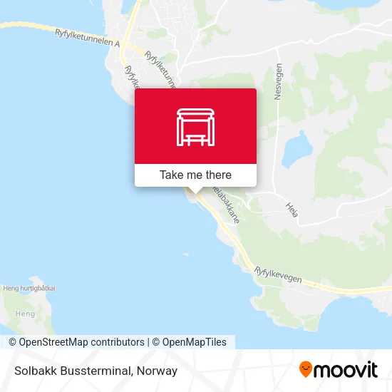 Solbakk Bussterminal map