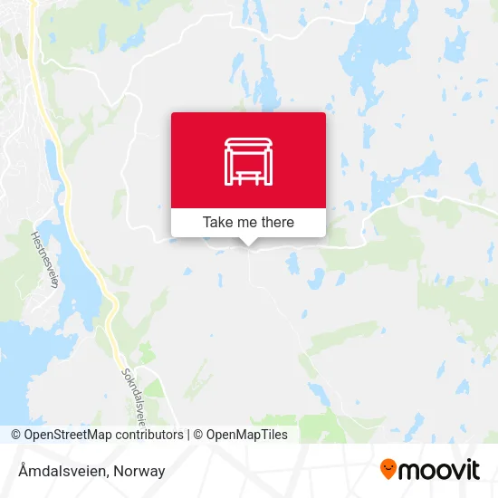 Åmdalsveien map