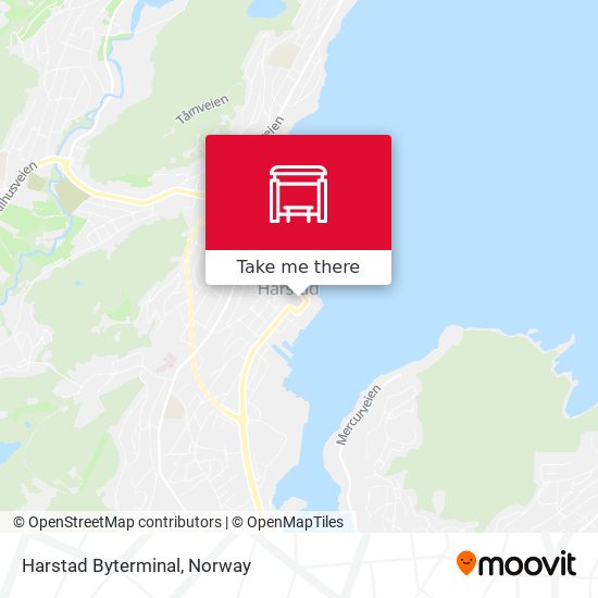 Harstad Byterminal map