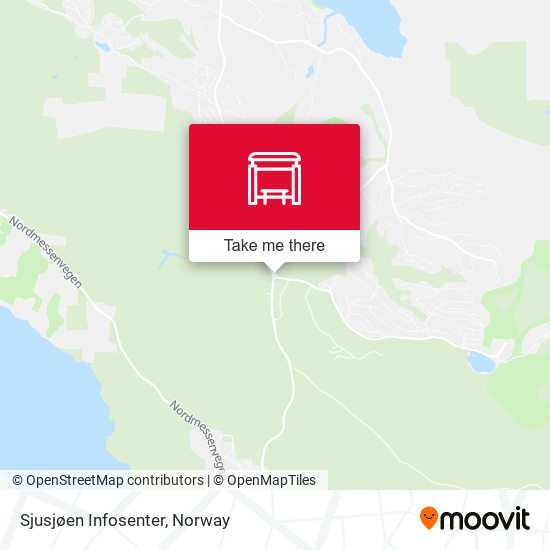 Sjusjøen Infosenter map
