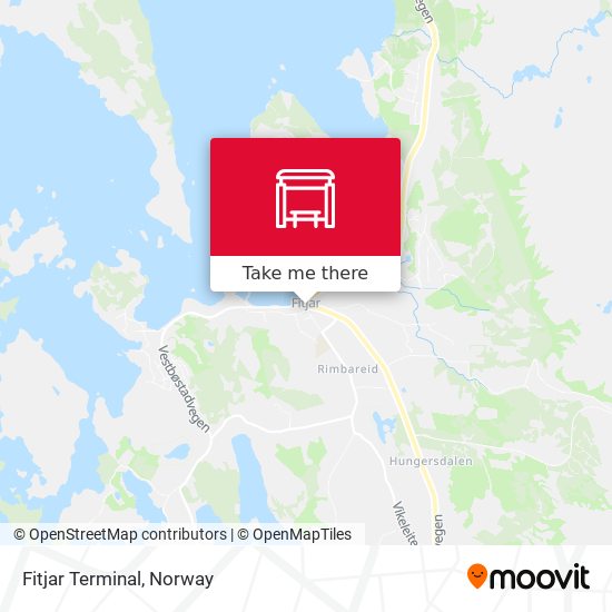 Fitjar Terminal map