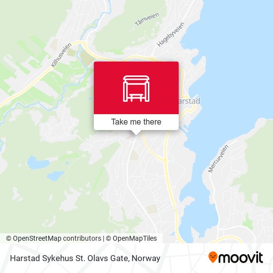 Harstad Sykehus St. Olavs Gate map