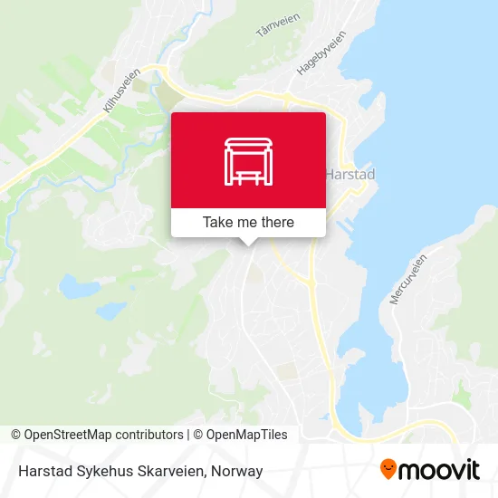 Harstad Sykehus Skarveien map