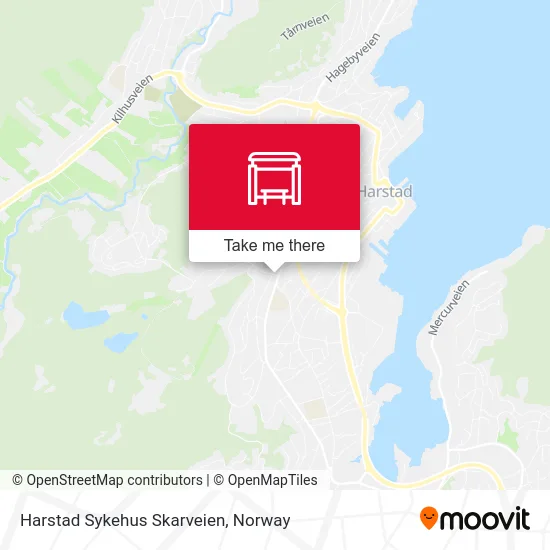 Harstad Sykehus Skarveien map