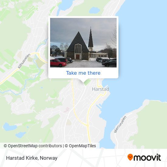 Harstad Kirke map