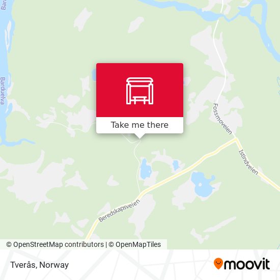 Tverås map