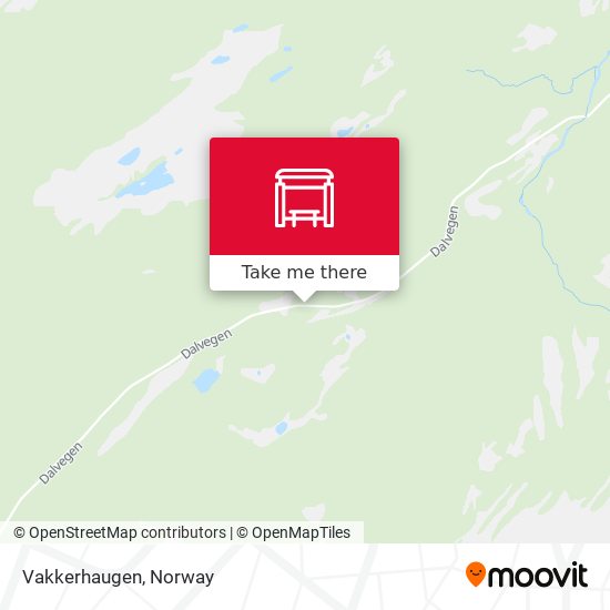 Vakkerhaugen map