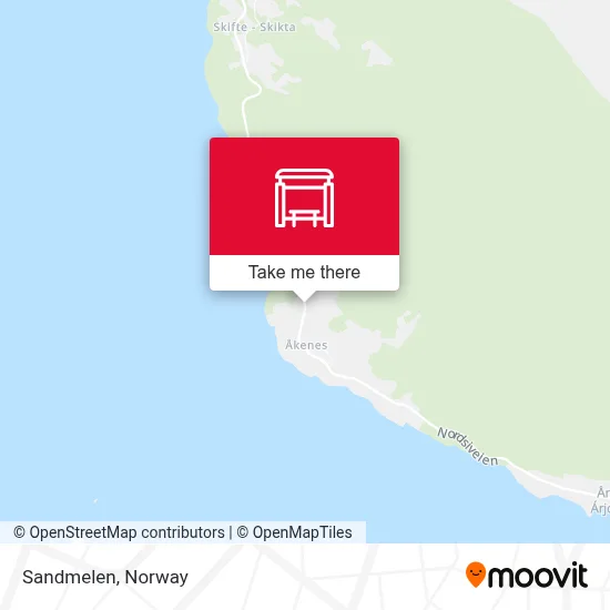 Sandmelen map
