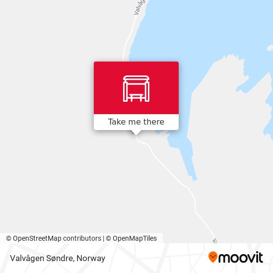 Valvågen Søndre map
