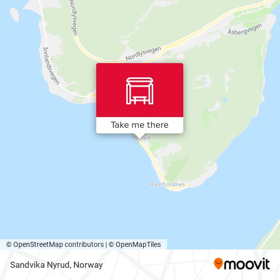 Sandvika Nyrud map