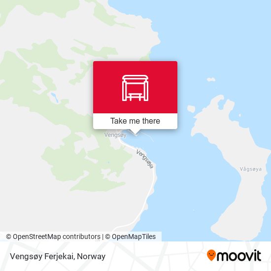 Vengsøy Ferjekai map