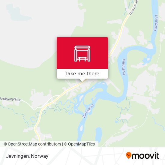 Jevningen map