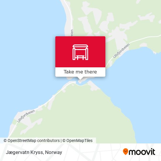 Jægervatn Kryss map