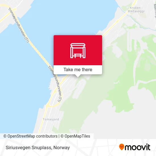 Siriusvegen Snuplass map