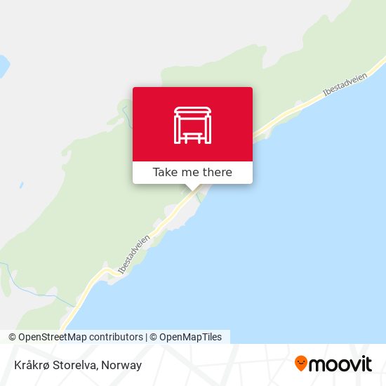 Kråkrø Storelva map