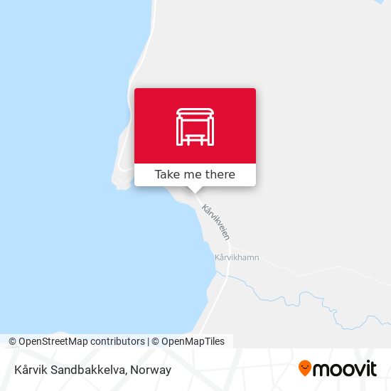 Kårvik Sandbakkelva map
