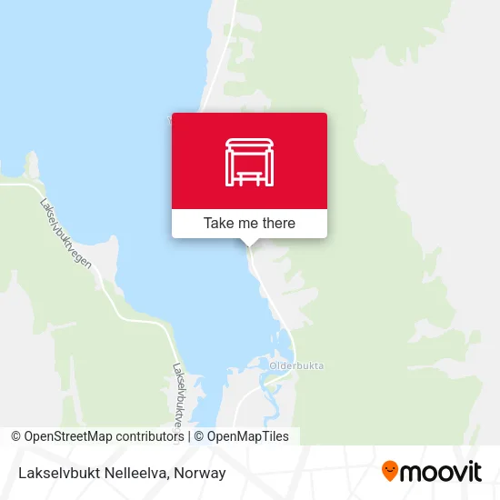 Lakselvbukt Nelleelva map