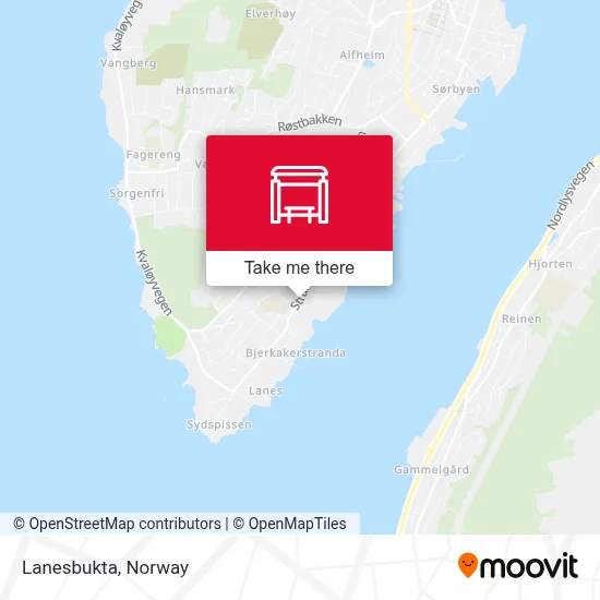 Lanesbukta map