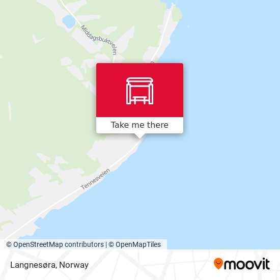 Langnesøra map