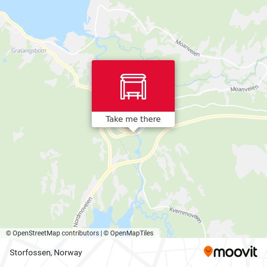 Storfossen map