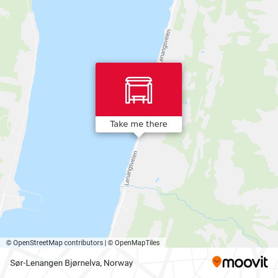Sør-Lenangen Bjørnelva map