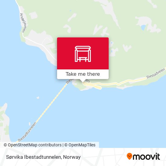 Sørvika Ibestadtunnelen map