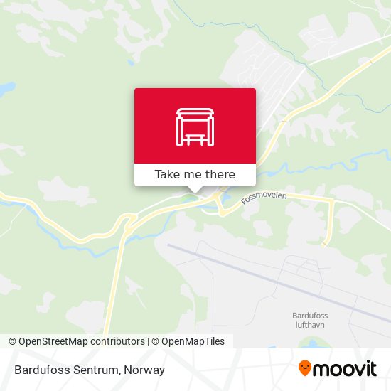 Bardufoss Sentrum map