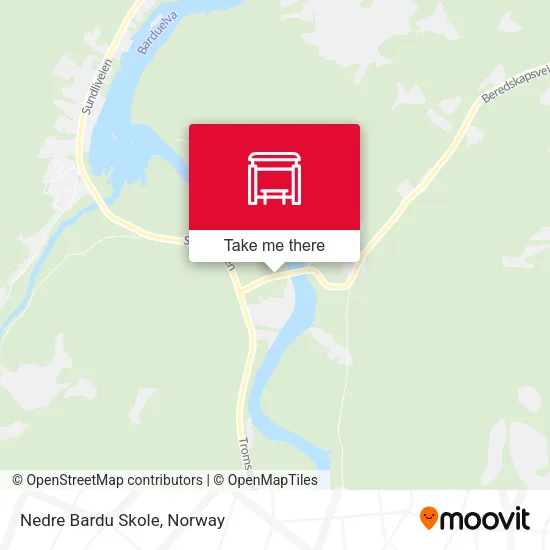 Nedre Bardu Skole map