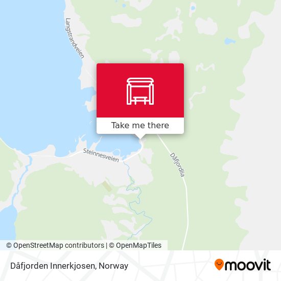 Dåfjorden Innerkjosen map