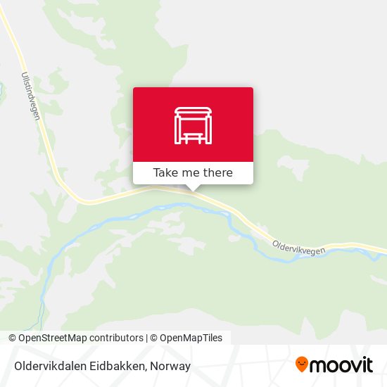 Oldervikdalen Eidbakken map