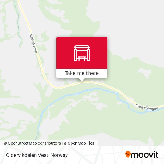 Oldervikdalen Vest map