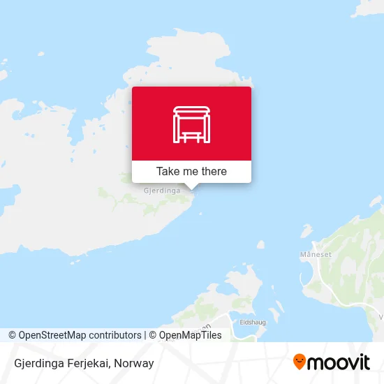 Gjerdinga Ferjekai map