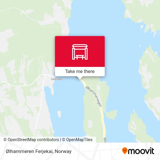Ølhammeren Ferjekai map