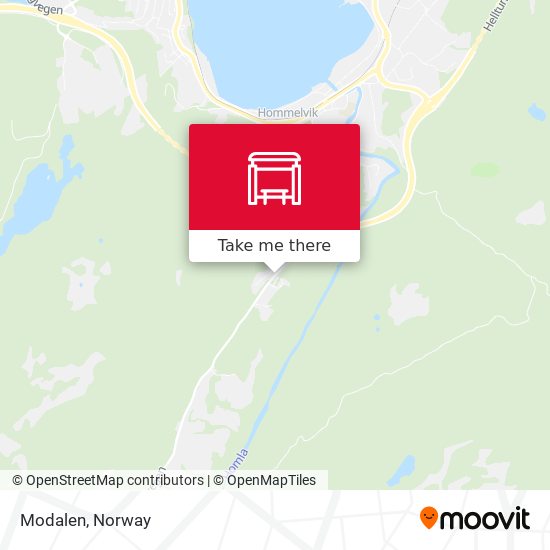 Modalen map